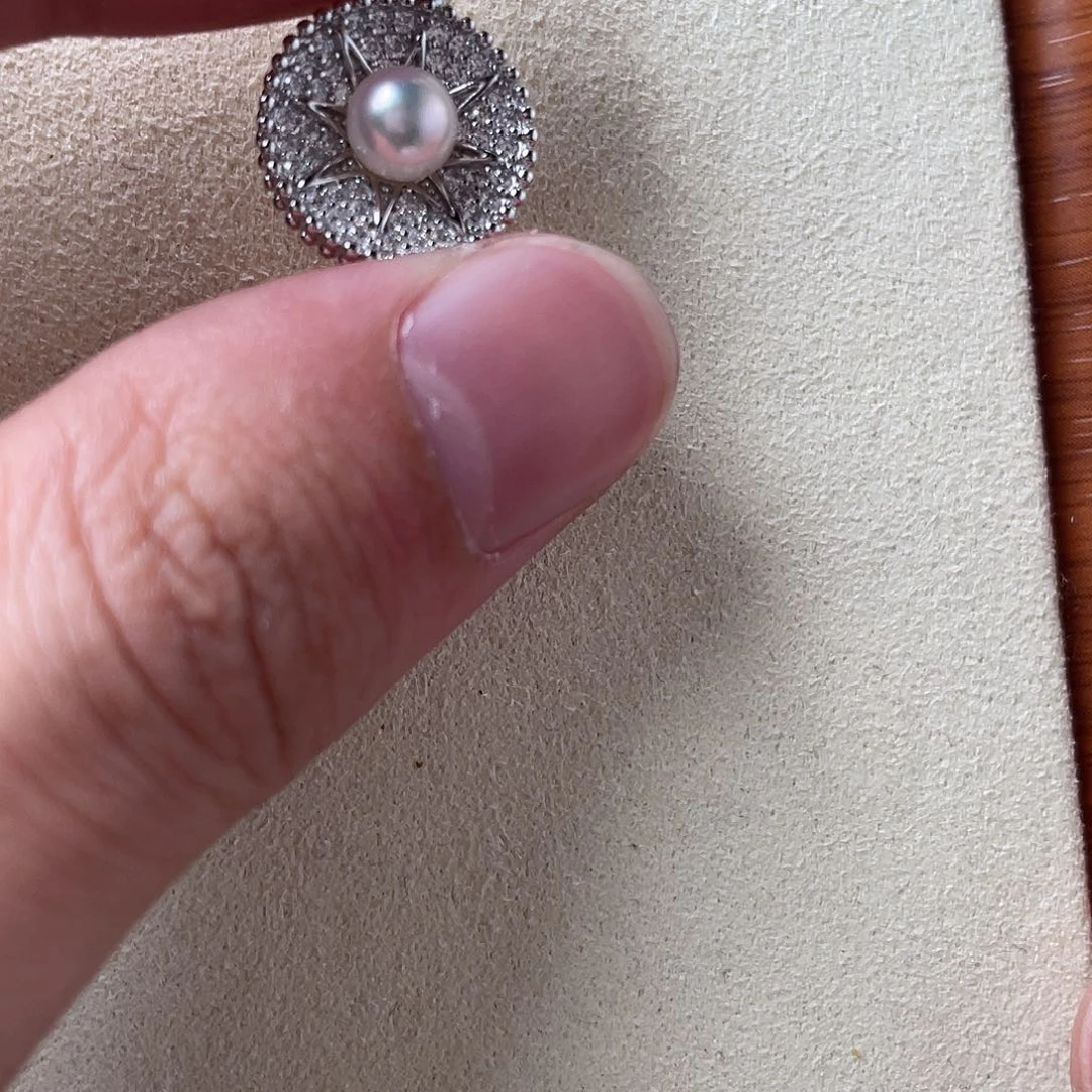 吊坠(不含链)海水珍珠银S925镶嵌