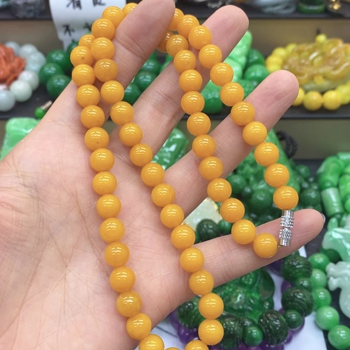 翡翠未镶嵌手链项链75