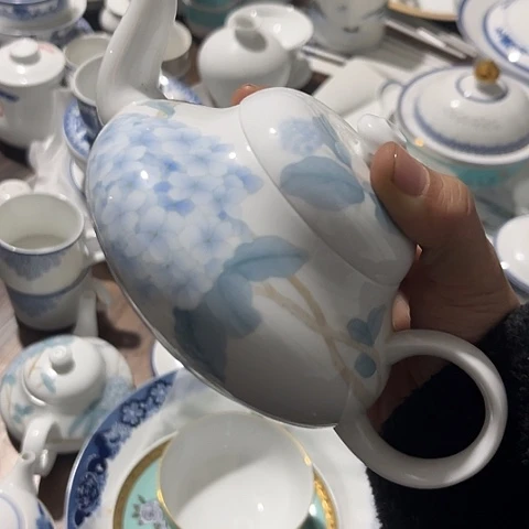 瓷其他手绘茶壶一个