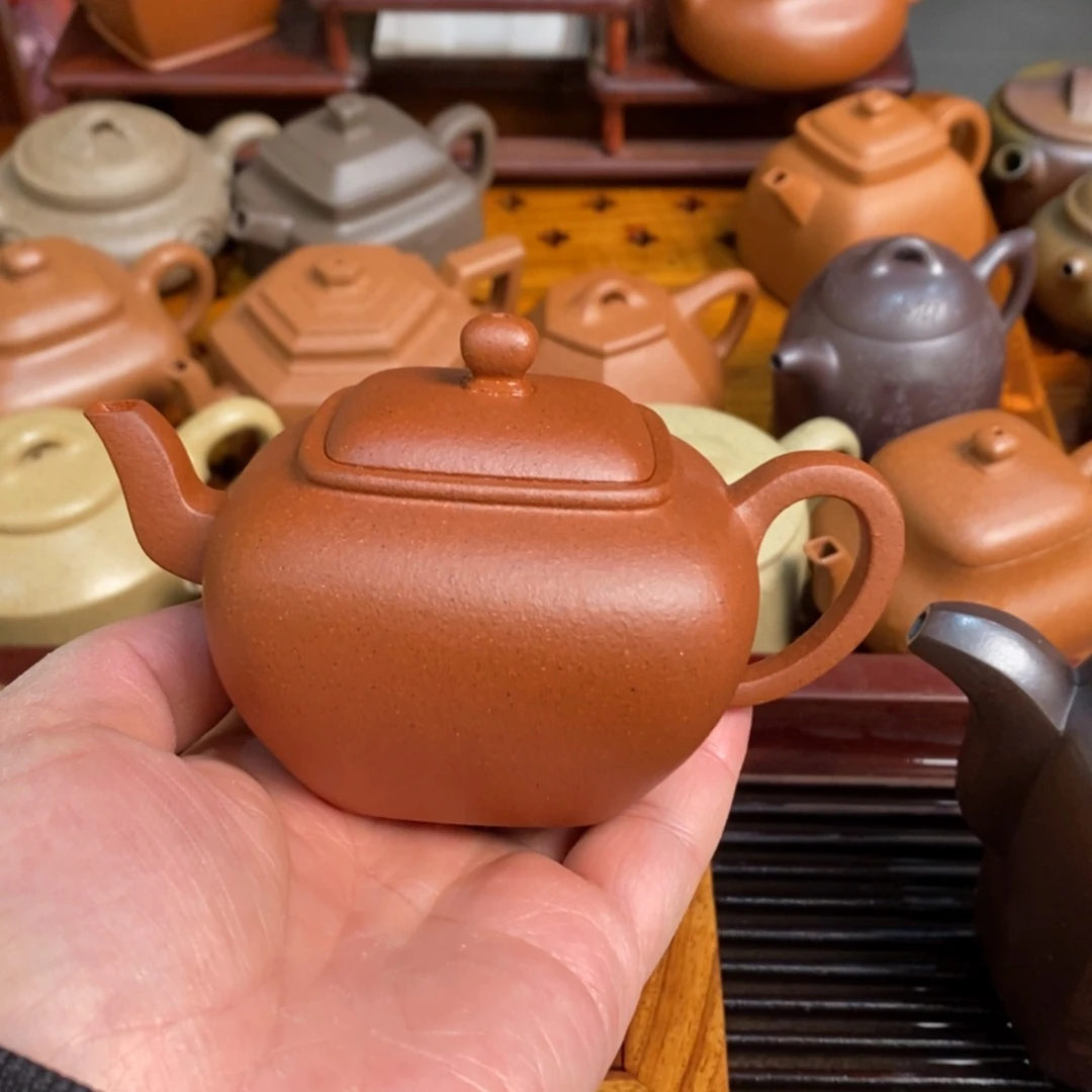 茶壶紫砂紫砂壶圬垢红黄泥……