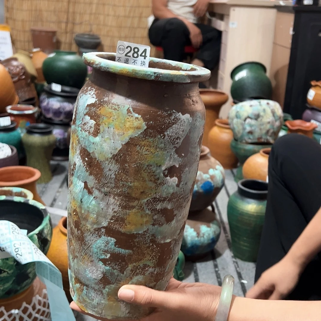 瑕疵直筒彩绘有孔284