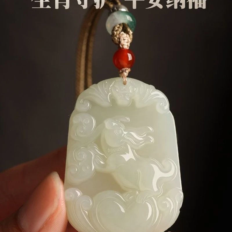 保真天然正品新疆和田玉十二生肖玉佩玉石玉坠和田正宗和田玉专卖