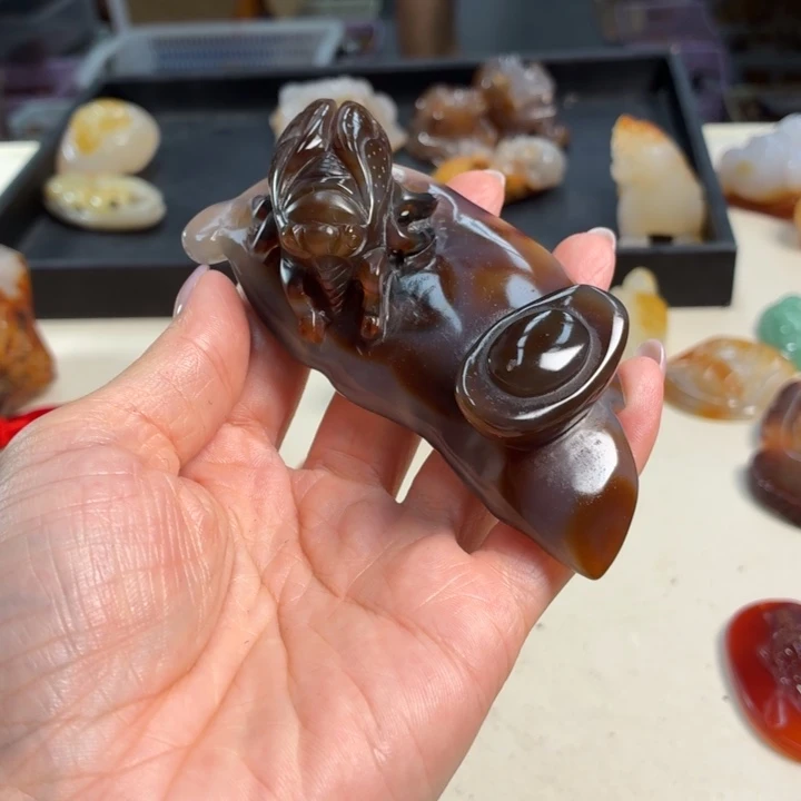 玛瑙/玉髓未镶嵌吊坠(不含链)