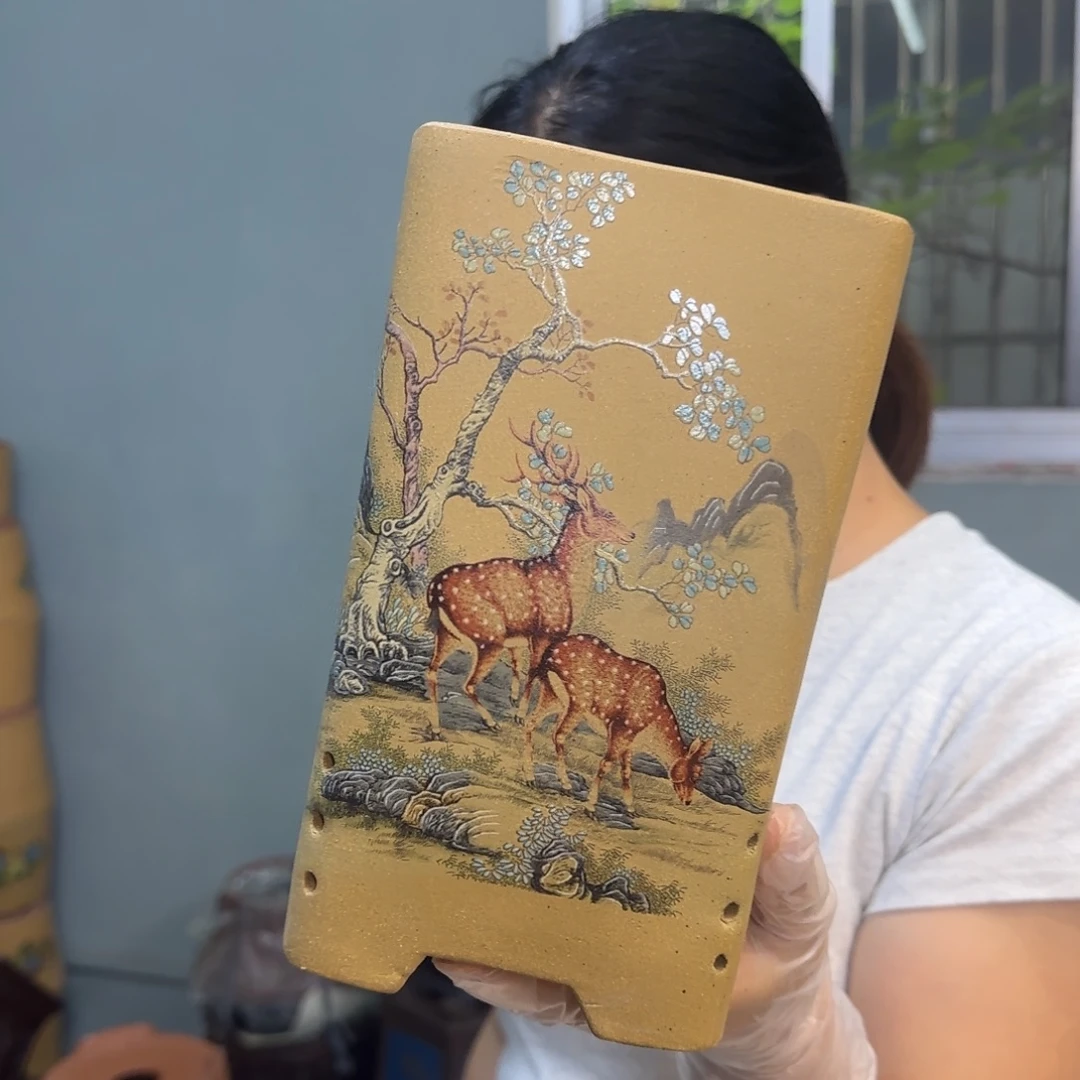 紫砂花盆紫砂口径14