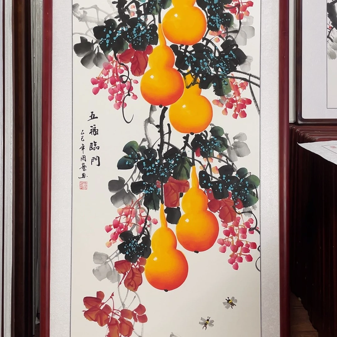 国画带框尺寸63*123厘米