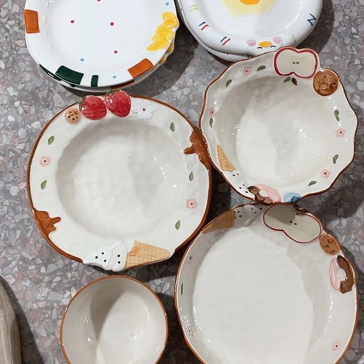 微瑕陶瓷完美主义者勿拍2，2，3件套，8碗