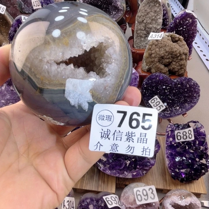 未镶嵌大型摆件（非配饰）水晶直径88毫米