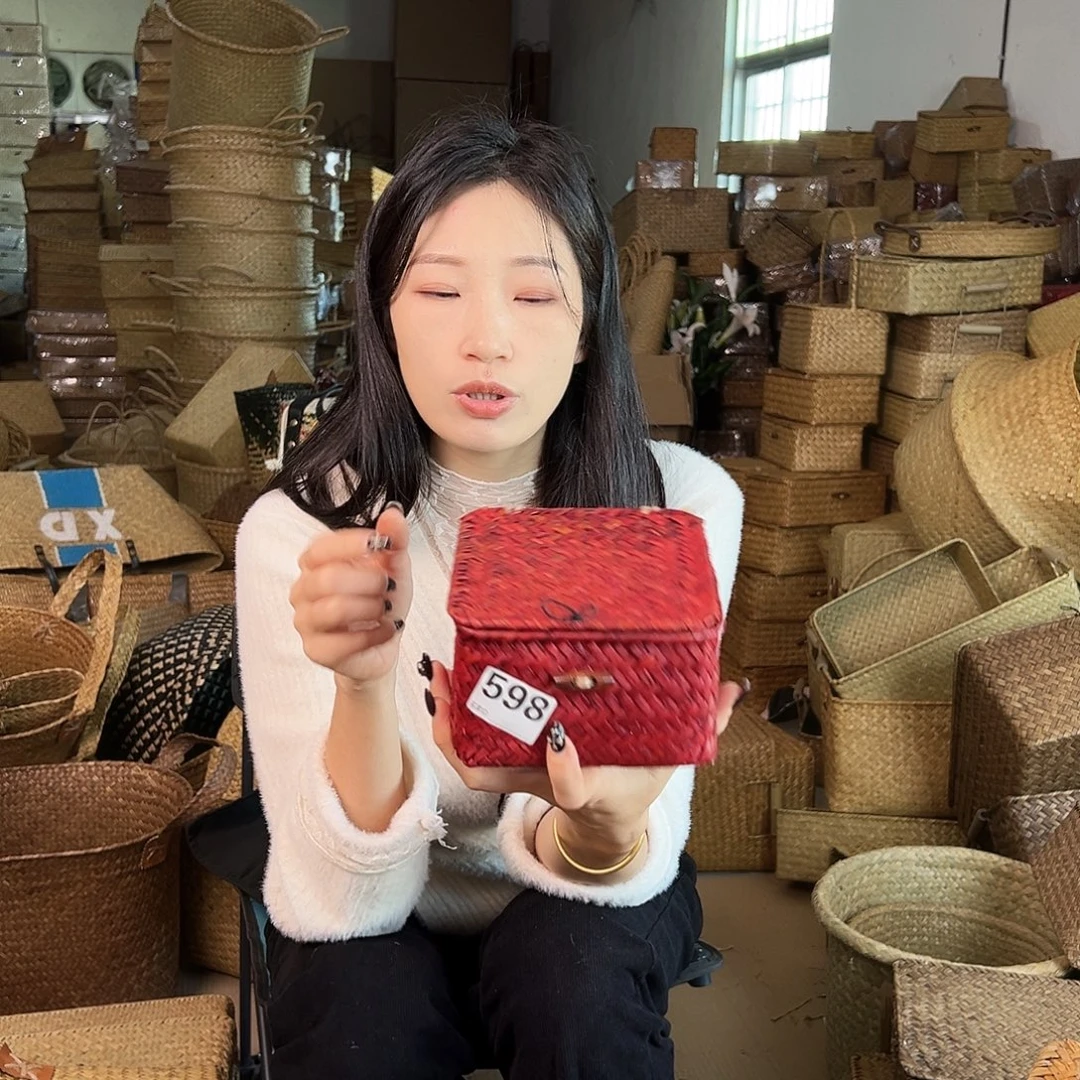 草编草编包/草编收纳盒微瑕疵