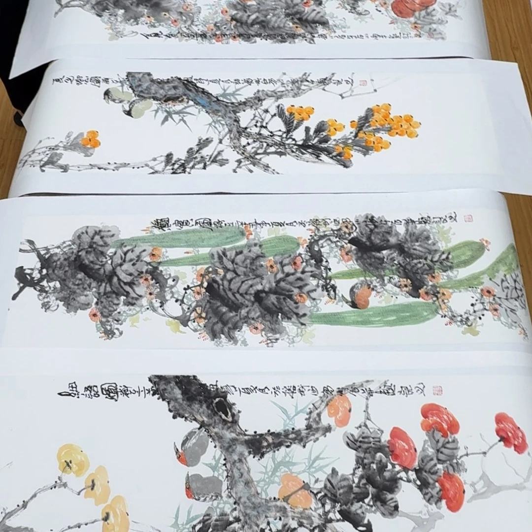 国画国画作品山水花鸟