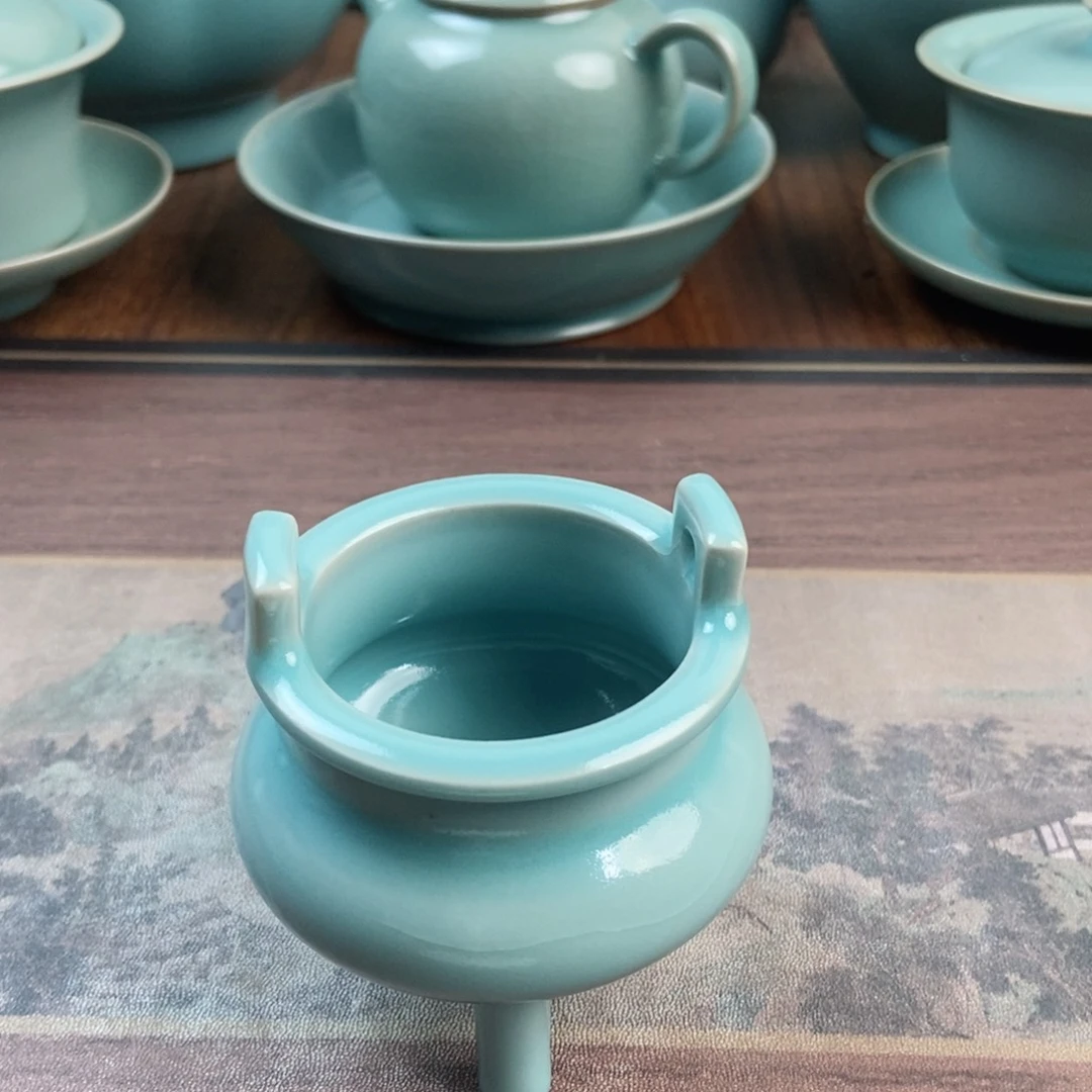 摆件瓷原产地原矿汝瓷～茶器