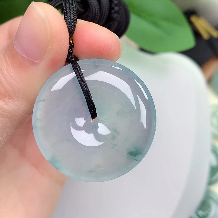 颈饰未镶嵌翡翠平安扣 31.3-6.0mm