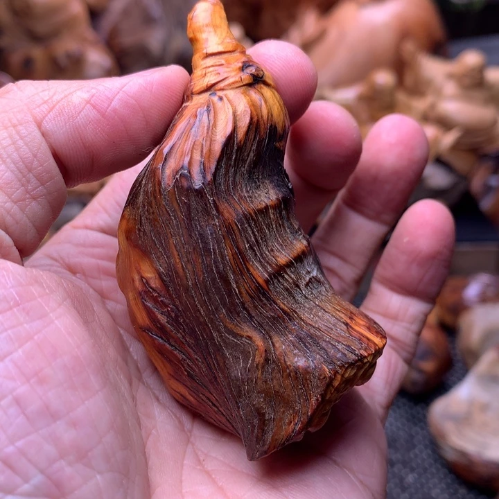 柏木（崖柏）崖柏陈化料手把件