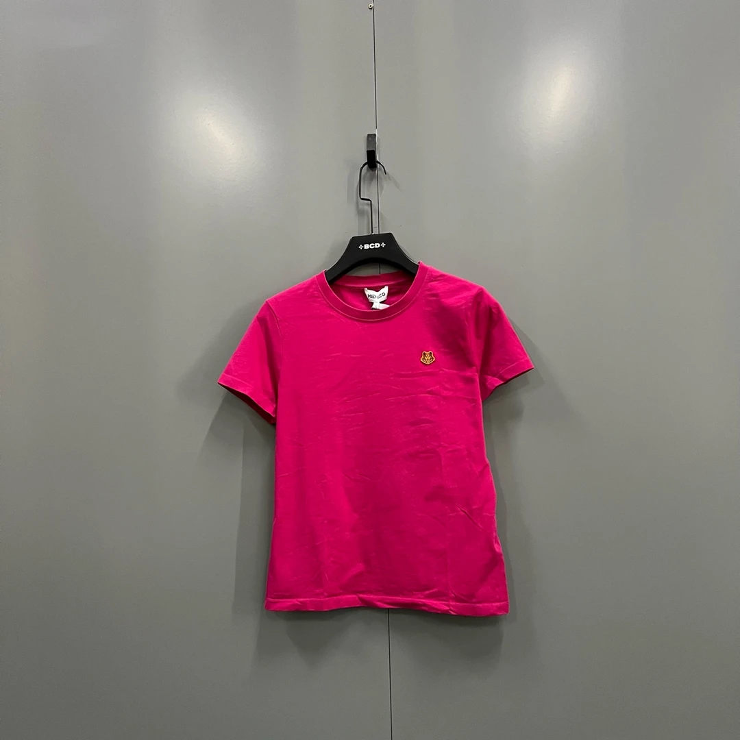 99新 KENZO/肯佐 (zz7) 虎头徽标刺绣短袖 L码/016139