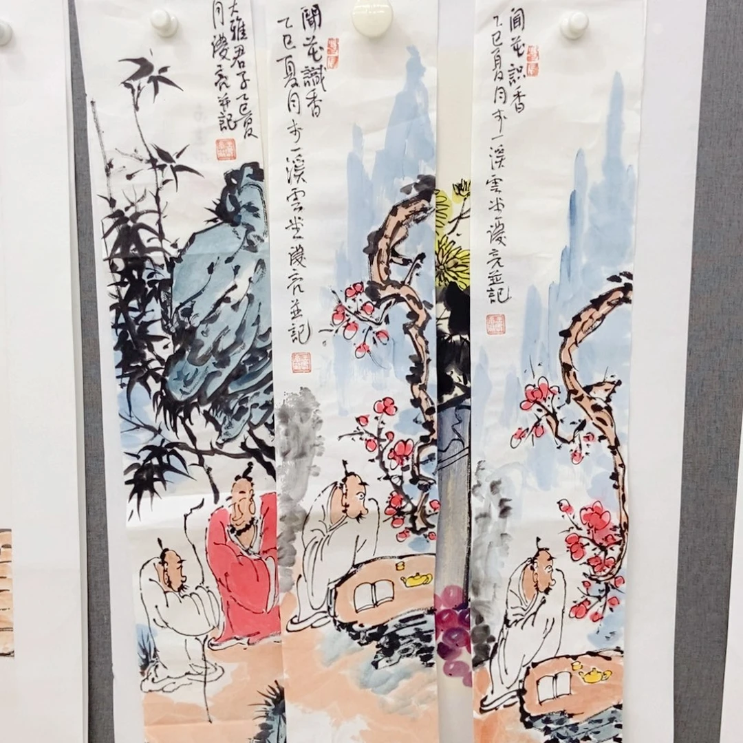 小***头国画手写手绘国画243六个