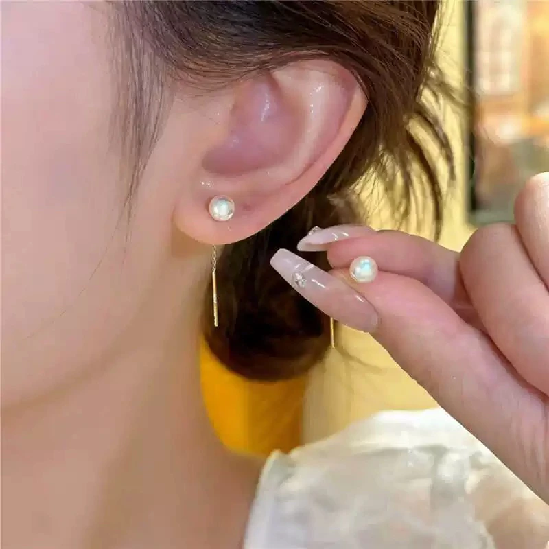 铜合金耳饰 流苏耳线女小众简约气质百搭耳环经典时尚耳饰女E1180