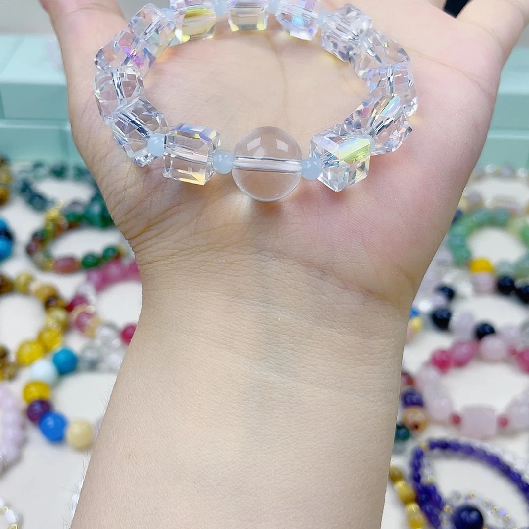 手饰针钠钙石银S925镀金镶嵌