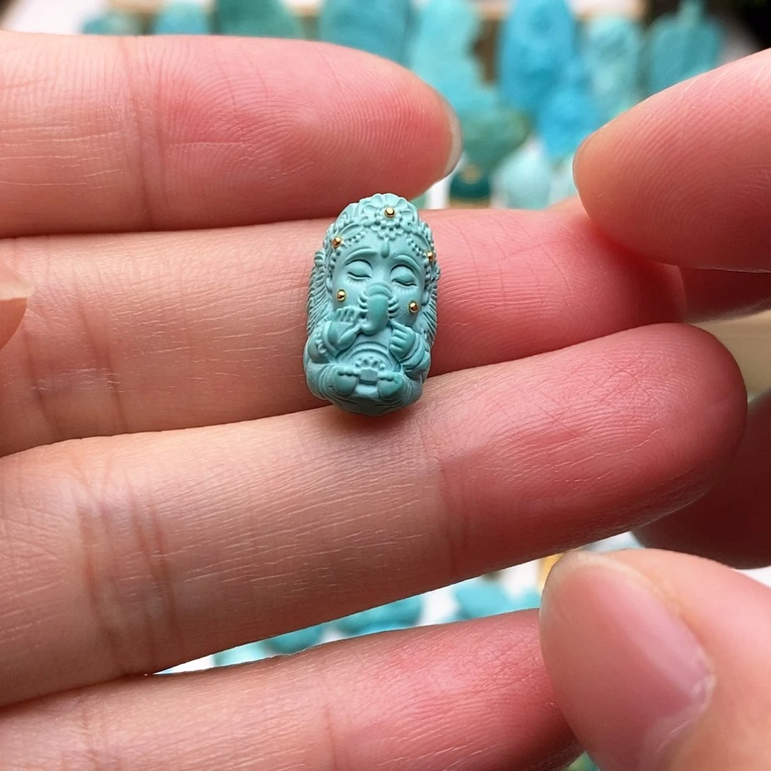 绿松石珠宝奇石未镶嵌呼*…