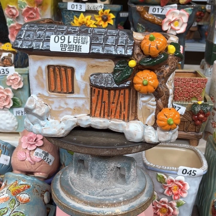 紫砂花盆粗陶材质多肉花盆160