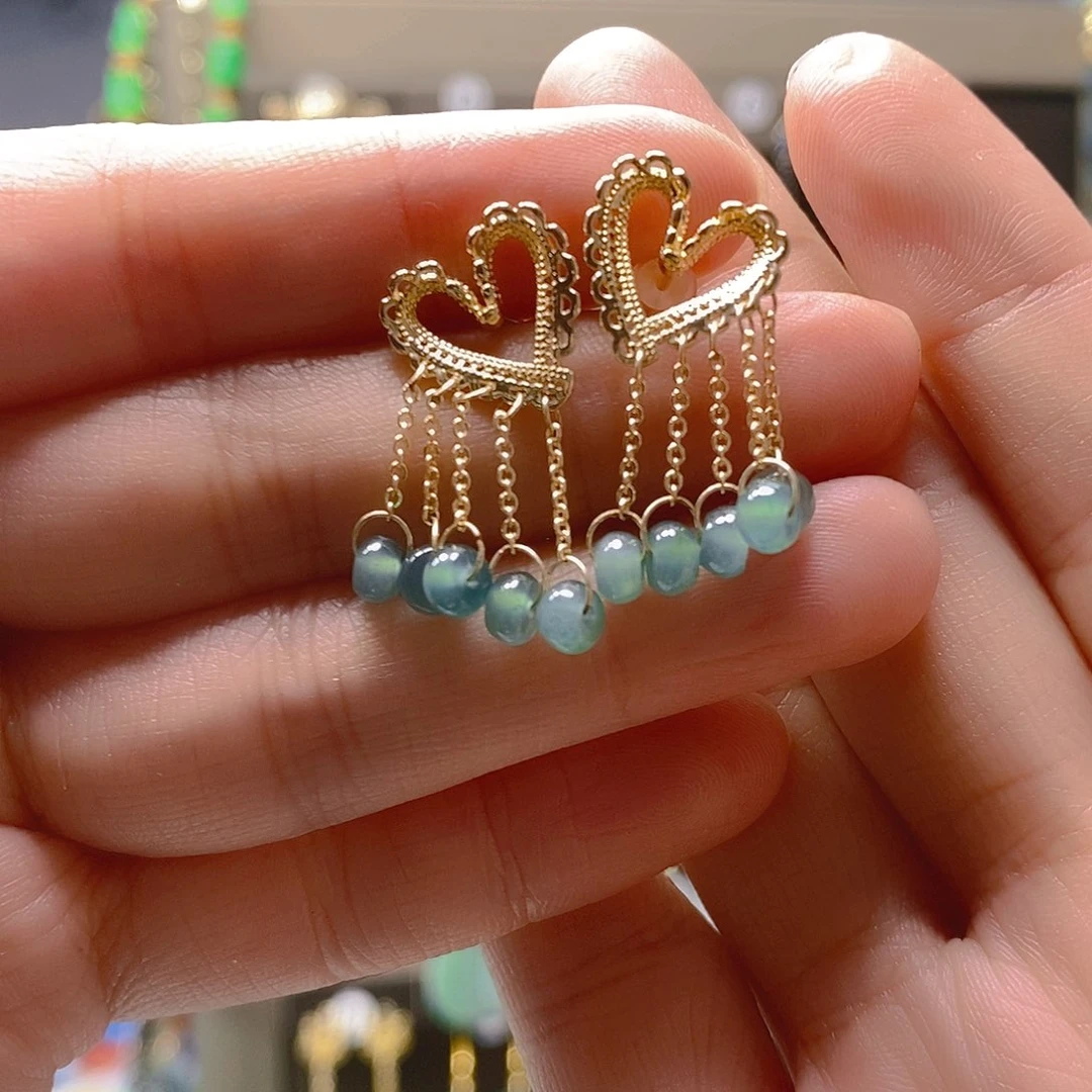 未镶嵌翡翠耳饰翡翠