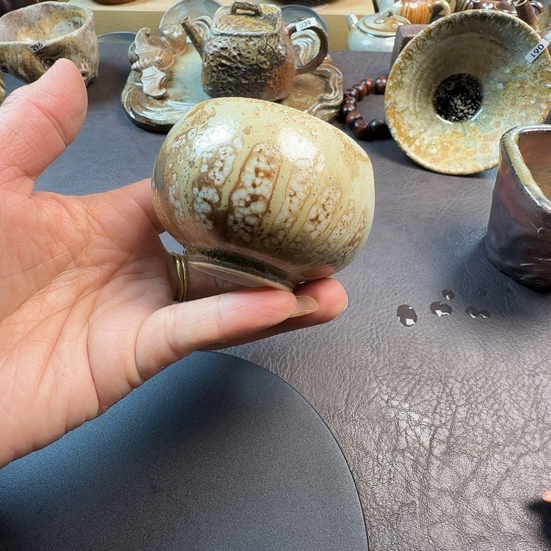 手工手作柴烧主人杯