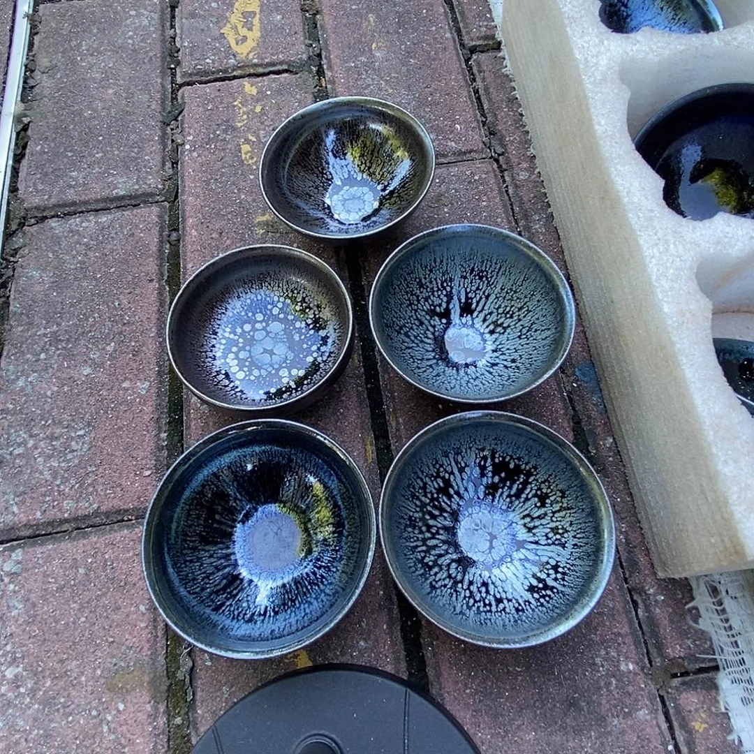 尼***Q茶盏建盏油滴五个