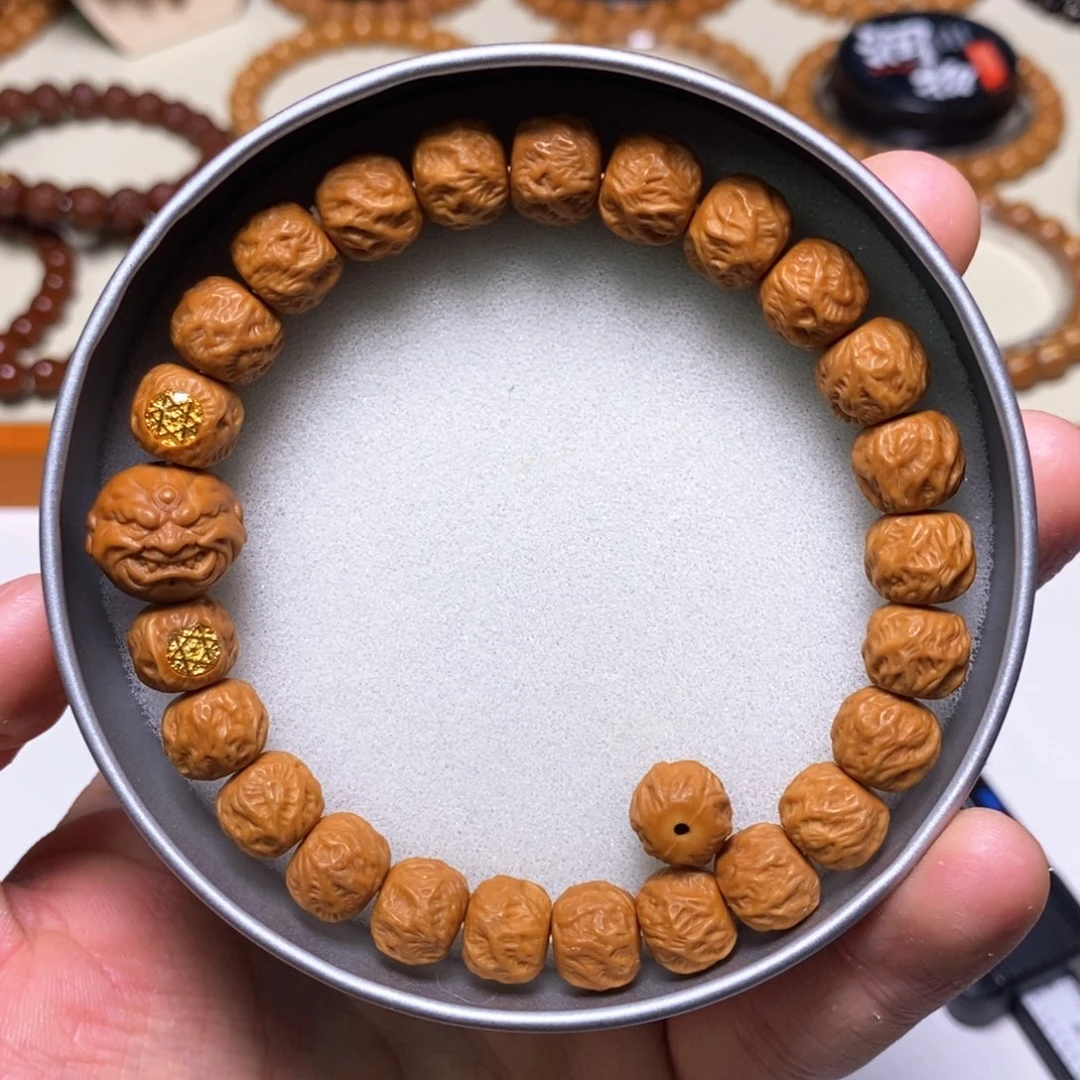手串猴头核桃全品双标款獠牙恶僧观山无相 尺寸10左右 馒头料