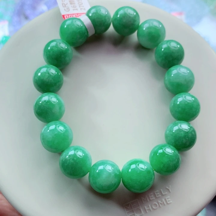 翡翠未镶嵌手链卡12.5