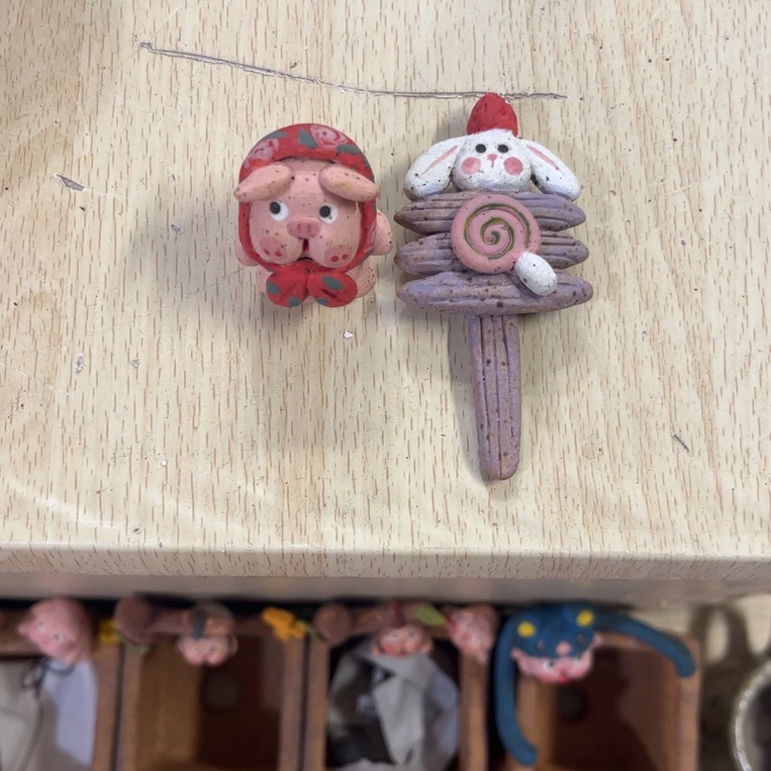 小***咚泥塑古镇炻陶花盆