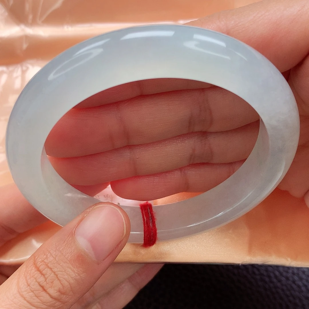 未镶嵌手镯翡翠56.4 纯白无暇