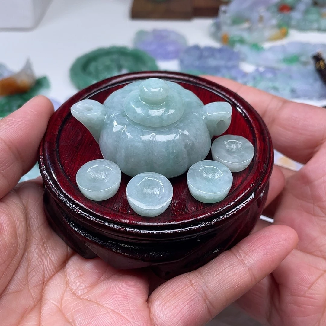 颈饰未镶嵌翡翠幽*翡玉缘翡翠