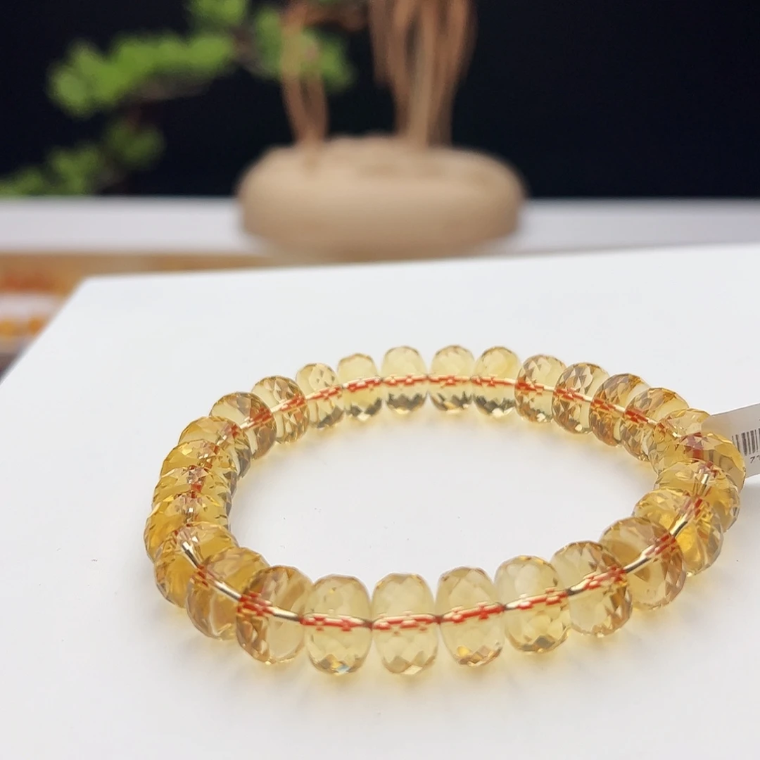 手链未镶嵌水晶黄水晶11.5mm41.1