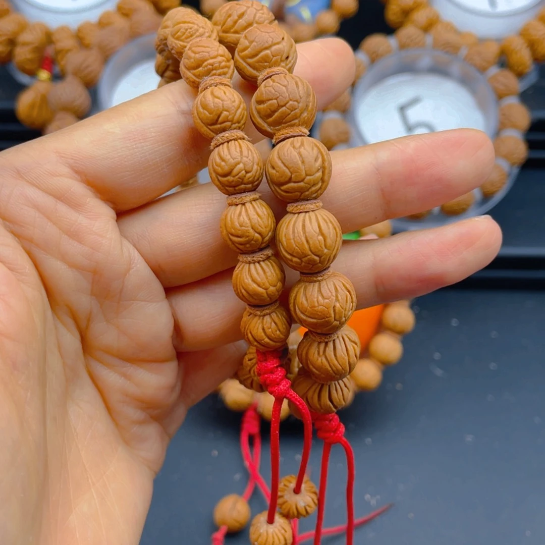 桃核手串余*见健健康康平平安安9