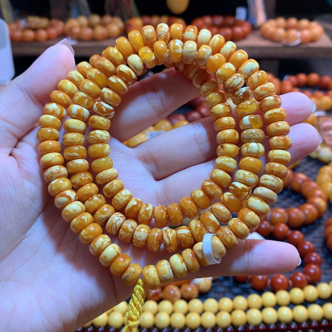 蜜蜡未镶嵌手链蜜蜡手链