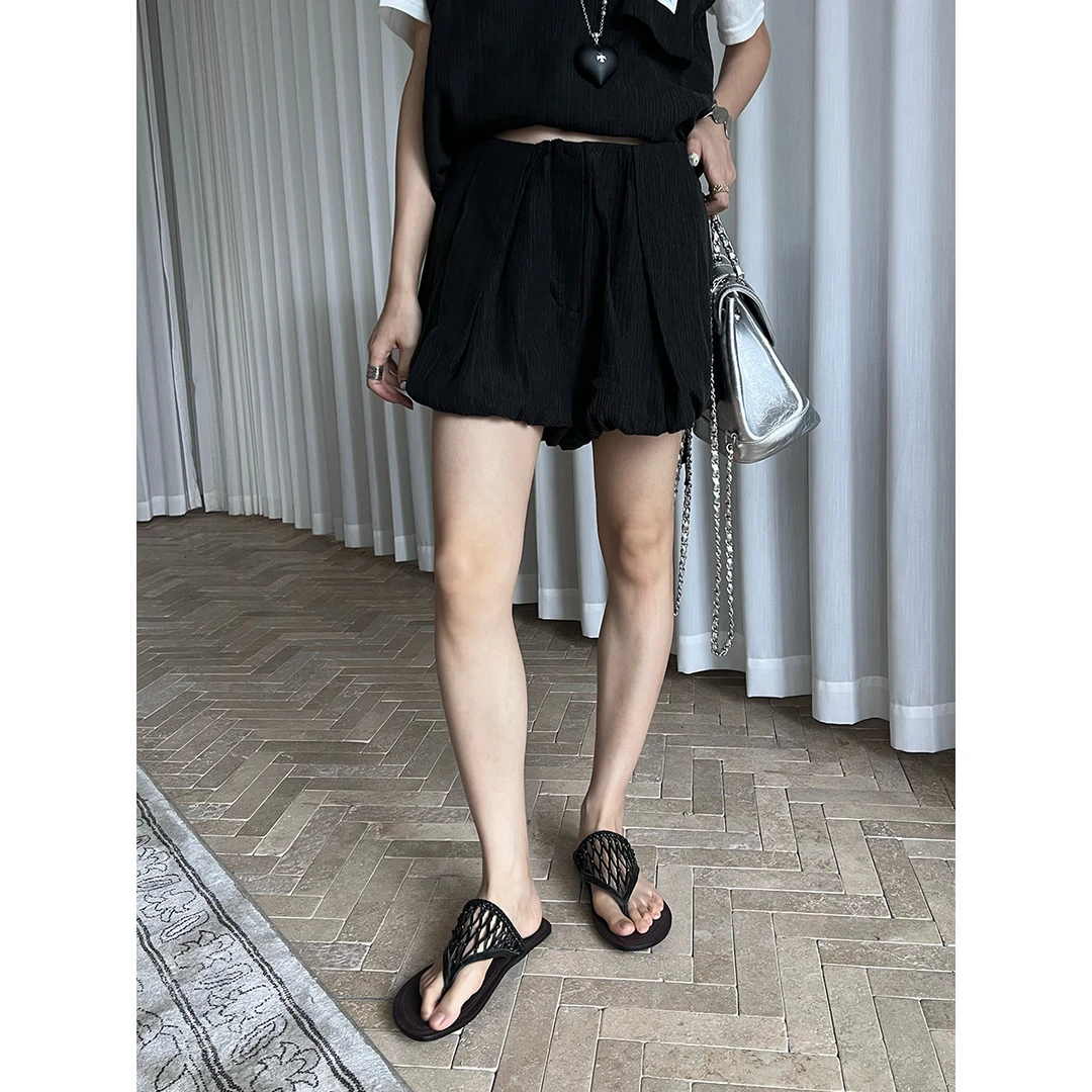 ANNAMOOER小众设计师品牌25春夏新品花苞短裤SOLSOL买手店