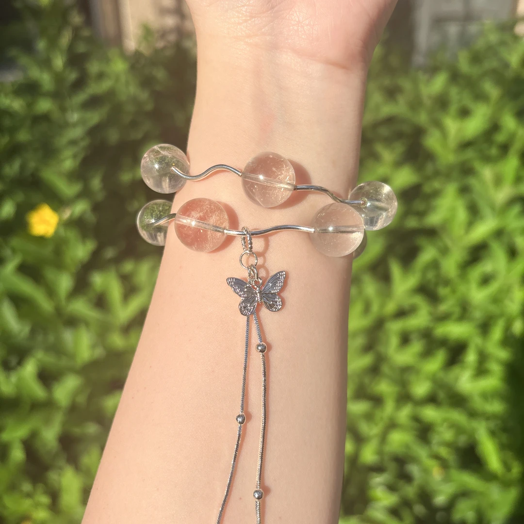 【卡14白水】净化平衡|舒缓情绪|波浪款手串A023S146（默认微瑕）