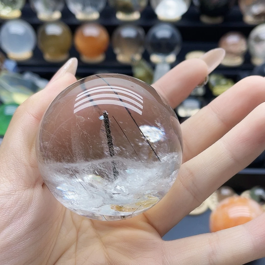 水晶珠宝半成品未镶嵌天然水晶54.8mm