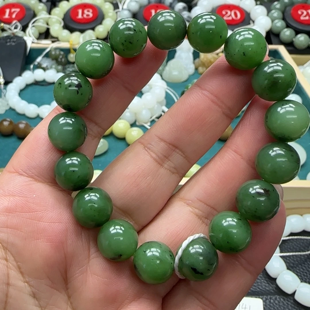 和田玉未镶嵌手链12