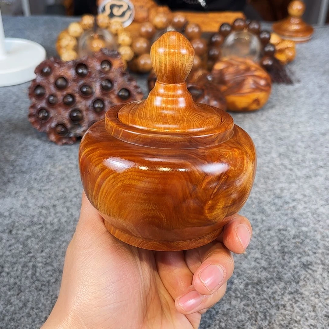 柏木（崖柏）崖柏冰种精品茶叶罐