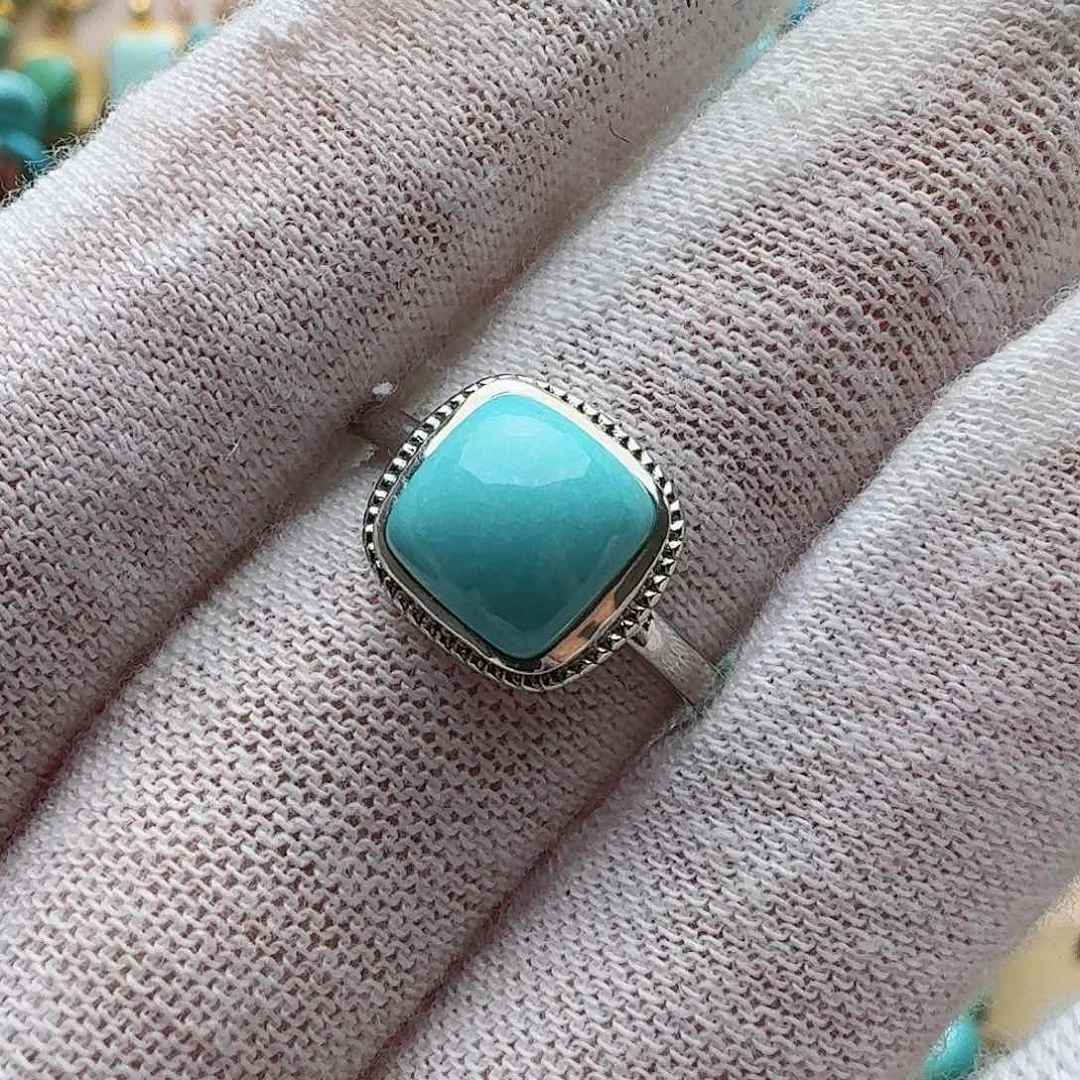 绿松石配饰银S925镶嵌