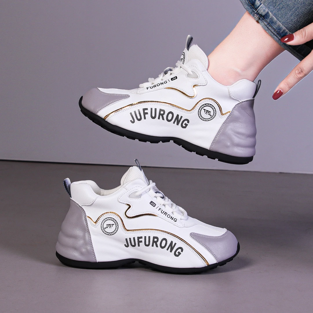 2025新款时尚潮鞋男女百搭休闲透气软底运动鞋厚底减震鞋JFR9617