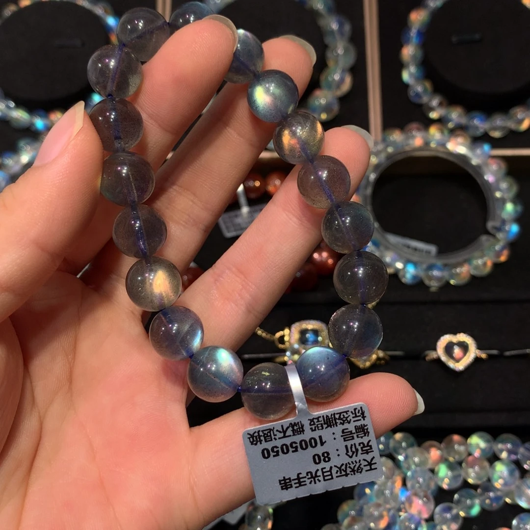 篓***儿未镶嵌手串拉长石11左右