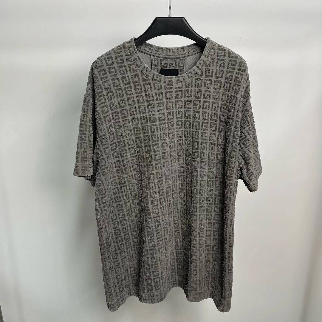 99新 Givenchy/纪梵希 毛巾满印短袖/XXL码/259262