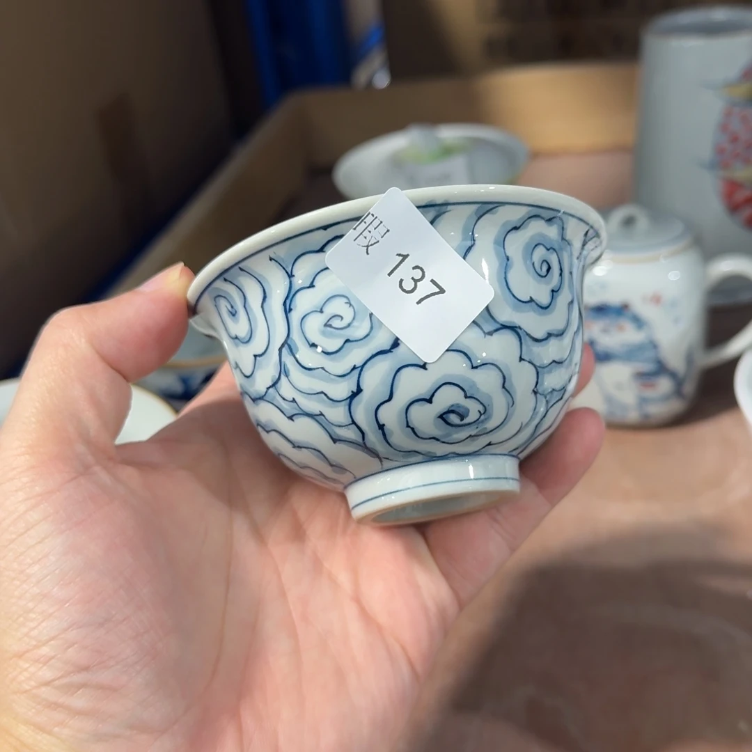 釉下彩纯手绘微瑕