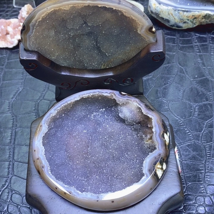 未镶嵌珠宝半成品紫晶紫啵啵盆