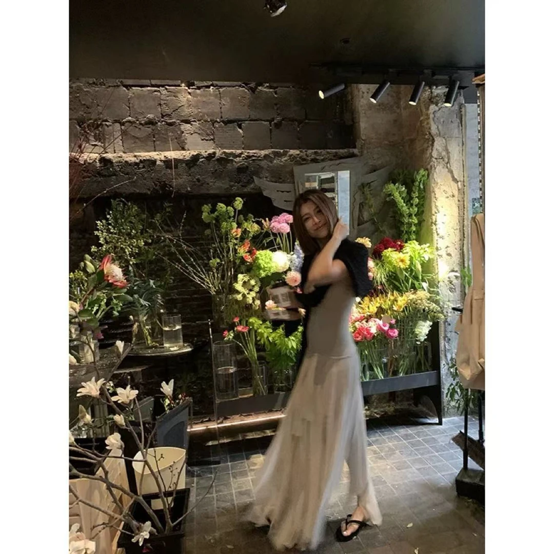 徐秋阳  落日舞会  夏季新款百搭时尚休闲显瘦设计感连衣裙13009