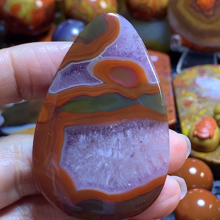 玛瑙/玉髓战国红吊坠未镶嵌