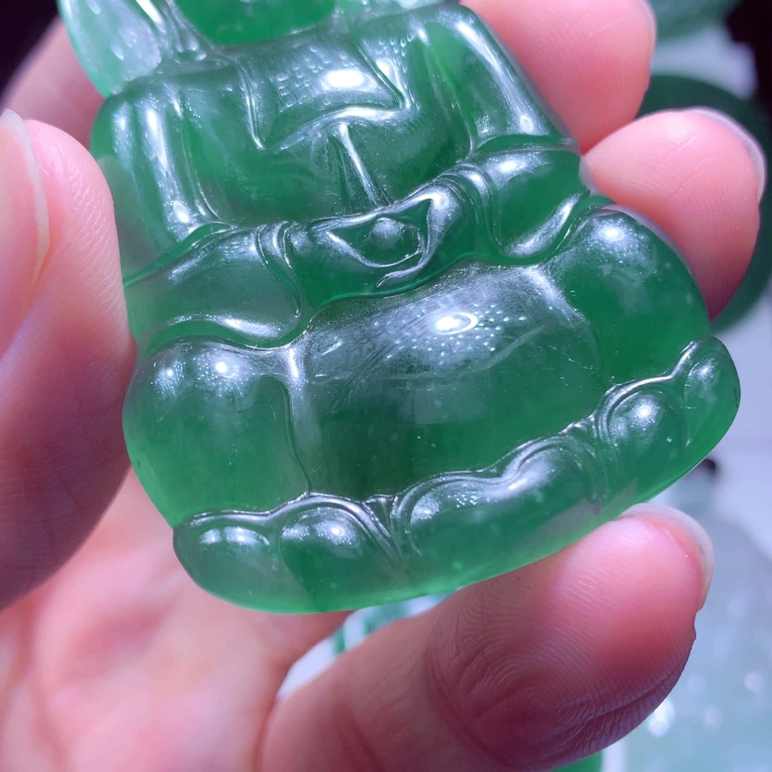 一****定制翡翠未镶嵌天然翡翠A货毛货挂件