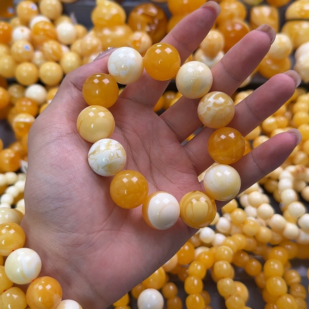 蜜蜡未镶嵌珠宝奇石20mm