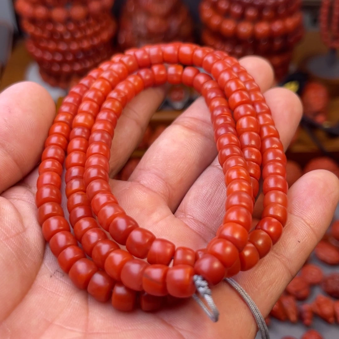 南红玛瑙保山直切108未镶嵌东***琪