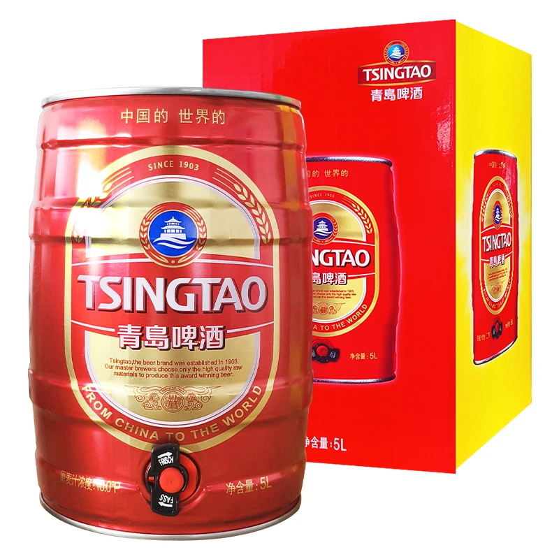 TSINGTAO/青岛啤酒青岛啤酒经典桶装5L